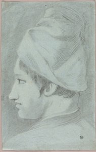 Fej a fiú visel kalapot profilban alkotó: Giovanni Battista Piazzetta