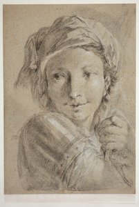 Egy fiatal katona feje alkotó: Giovanni Battista Piazzetta