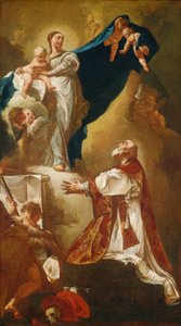 Madonna és a gyermek megjelenése Szent Fülöp Nerinek alkotó: Giovanni Battista Piazzetta