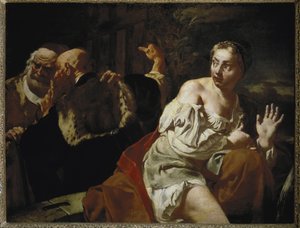 Suzanne és a vének – Olaj, vászon, 1720 körül