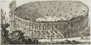 Veronai Amfiteátrum, 25-ös tábla a diadalívek és más emlékművek néhány kilátásából alkotó: Giovanni Battista Piranesi