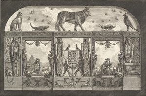 Ókori egyiptomi dísz, 1769. alkotó: Giovanni Battista Piranesi