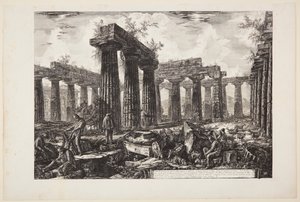 A úgynevezett Collegio degli Anfizioni maradványainak egy másik látképe [...] alkotó: Giovanni Battista Piranesi