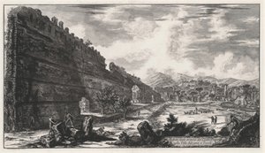 A tivoli Hadrianus-villában lévő Castro Pretorio romjainak látképe alkotó: Giovanni Battista Piranesi