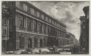 A Palazzo Stopani látképe (a Vedute di Roma című műből) alkotó: Giovanni Battista Piranesi