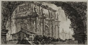 Konstantin diadalíve Rómában, 9. tábla a Néhány kilátás a diadalívekre és más emlékművekről alkotó: Giovanni Battista Piranesi