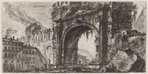 Riminói boltív, amelyet Augustus készített alkotó: Giovanni Battista Piranesi