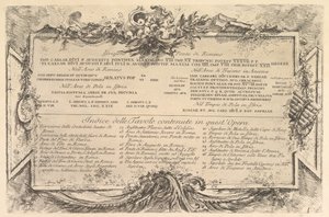 Kezdő Felirat az R ... oldalán, kb. 1748. alkotó: Giovanni Battista Piranesi