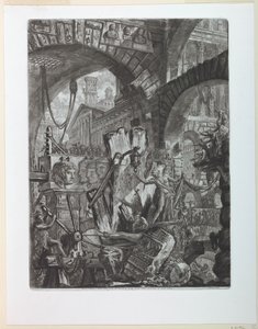 Sorozat Plate II börtönök alkotó: Giovanni Battista Piranesi