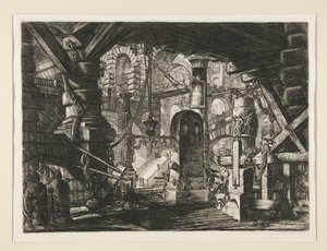 Carceri, XVI: A láncokkal ellátott móló alkotó: Giovanni Battista Piranesi