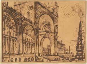 Fantázia egy pompás diadalívről alkotó: Giovanni Battista Piranesi