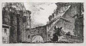 Augustus fóruma. alkotó: Giovanni Battista Piranesi