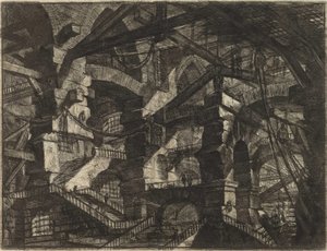 Piranesi, Giovanni Battista (1720-1778) The Imaginary Prisons (The Prisons of Invention) sorozatából. Rézmetszet, 1761 körül, Magángyűjtemény alkotó: Giovanni Battista Piranesi