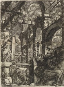 Piranesi, Giovanni Battista (1720-1778) The Imaginary Prisons (The Prisons of Invention) sorozatából. Rézmetszet, 1761 körül, Magángyűjtemény alkotó: Giovanni Battista Piranesi