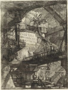 Piranesi, Giovanni Battista (1720-1778) The Imaginary Prisons (The Prisons of Invention) sorozatából. Rézmetszet, 1761 körül, Magángyűjtemény alkotó: Giovanni Battista Piranesi