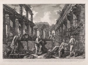 Elülső rész, a különböző nézetekből alkotó: Giovanni Battista Piranesi