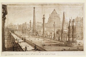 A Circus Maximus ideális rekonstrukciója alkotó: Giovanni Battista Piranesi