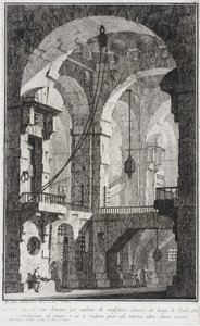Egy börtön belseje alkotó: Giovanni Battista Piranesi
