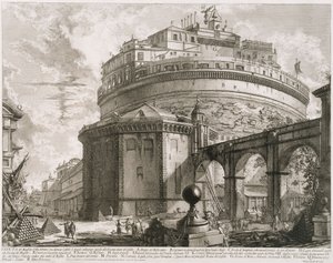 Hadrianus mauzóleuma, Angyalvár, a Vedute di Roma sorozatból alkotó: Giovanni Battista Piranesi
