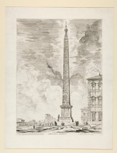 Egyiptomi obeliszk, a Róma kilátásaiból alkotó: Giovanni Battista Piranesi