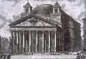 Agrippai Pantheon, Róma (metszet)