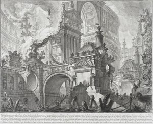 Az ókori rómaiak által használt tágas és csodálatos kikötő része, amely egy nagy piactérre nyílik, 1761-80