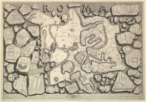 Róma terve..., Le Antichità Romane Romane Antiquities, kb. 1756. alkotó: Giovanni Battista Piranesi