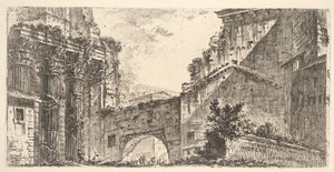 15. tábla: Augustus fóruma Augustus fóruma, kb. 1748. alkotó: Giovanni Battista Piranesi