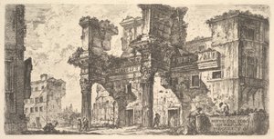 1. tábla: A Forum of Nerva része A Forum of Nerva része, kb. 1748. alkotó: Giovanni Battista Piranesi