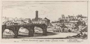 A Ponte Senatorio ma Ponte Rotto néven szerepel alkotó: Giovanni Battista Piranesi