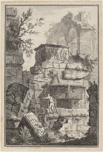 Ősi épületek romjai alkotó: Giovanni Battista Piranesi