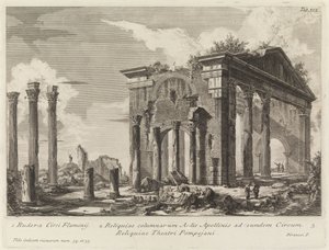 Octavia oszlopcsarnokának romjai alkotó: Giovanni Battista Piranesi