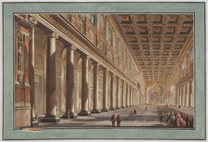 Santa Maria Maggiore, belső tér, Róma alkotó: Giovanni Battista Piranesi