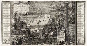 Scenographia Campi Martii, oldal az ókori római Campo Marzioból alkotó: Giovanni-Battista Piranesi