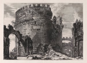 Cecilia Metella sírja alkotó: Giovanni Battista Piranesi