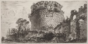 Metella síremléke, más néven Capo di Bove alkotó: Giovanni Battista Piranesi