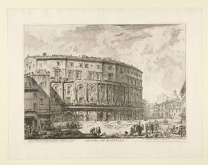 Marcellus Színház (Marcellus Színháza), a Róma látképéből alkotó: Giovanni Battista Piranesi