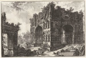 Janus vergarm.te nevű temploma. A. Arch nevű degli alkotó: Giovanni-Battista Piranesi
