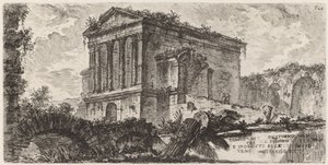 Clitumno temploma Foligno és Spoletti között alkotó: Giovanni Battista Piranesi