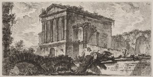 A Clitumnus-templom Foligno és Spoleto között alkotó: Giovanni Battista Piranesi