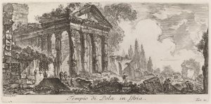 Pulai templom Isztria területén alkotó: Giovanni Battista Piranesi