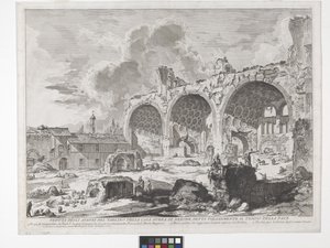 Konstantin-bazilika (rézkarc és metszet) alkotó: Giovanni Battista Piranesi