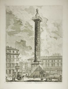 Marcus Aurelius oszlopa a Római kilátásból alkotó: Giovanni Battista Piranesi