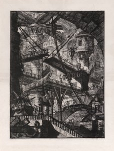 A felvonóhíd, 7. tábla, Carceri d alkotó: Giovanni-Battista Piranesi