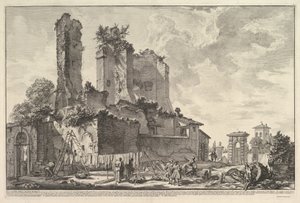 Az Aqua Giulia-kút (Kilátás az Aqua Giulia-kastély romjaira)