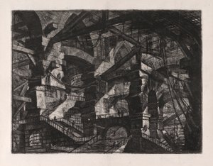 A gótikus ív, 14. tábla Carceri d alkotó: Giovanni-Battista Piranesi