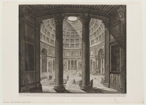 A Pantheon, belső tér alkotó: Giovanni Battista Piranesi