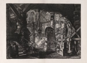 A láncos móló, 16. tábla Carceri d alkotó: Giovanni Battista Piranesi