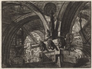 A móló lámpával alkotó: Giovanni Battista Piranesi