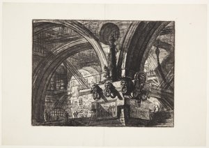 A móló lámpával alkotó: Giovanni Battista Piranesi